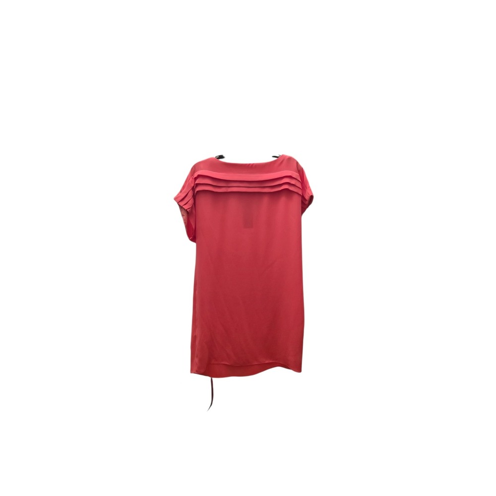 Trina Turk Adita Dress Pink Pleated Boat Neck Short Sleeve Shift Size 6 NEW - Picture 7 of 8